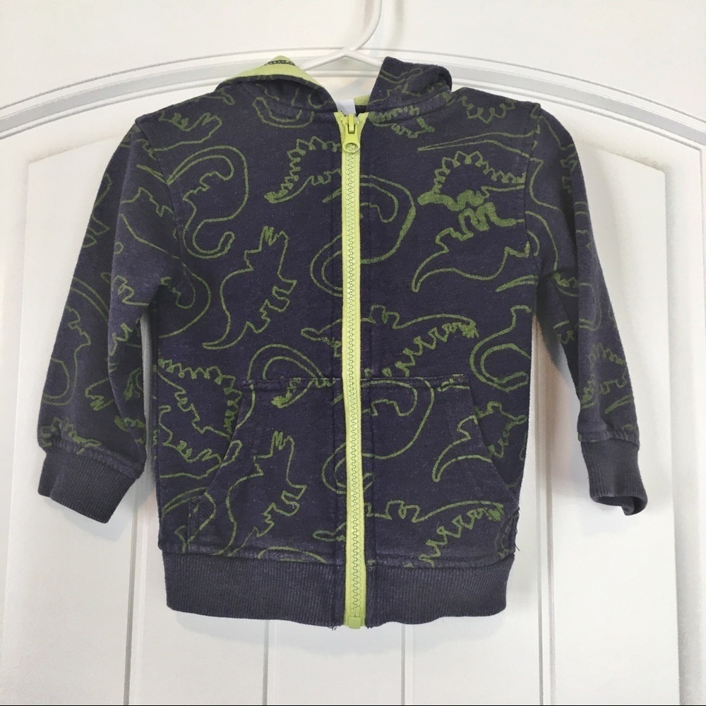 Kids Korner Boys Zip up Hoodie Dinosaur Print 9 mo